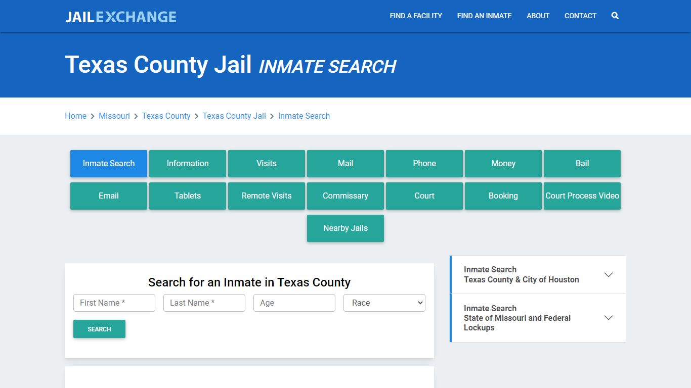 Texas County Jail, MO Inmate Search: Roster & Mugshots